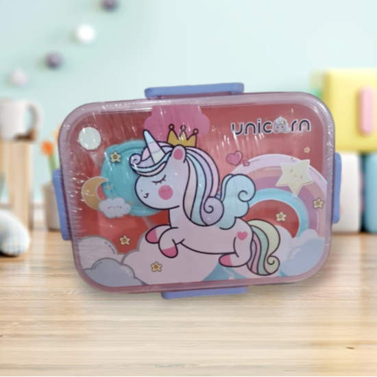 παιδικό lunch box ροζ μονόκερος - μεσημεριανό κουτί