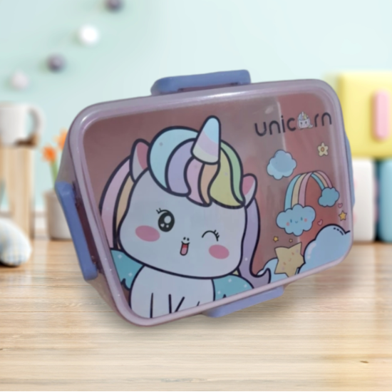 παιδικό lunch box ροζ μονόκερος
