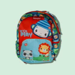 τσάντα νηπίου fisher price κόκκινο μπλε