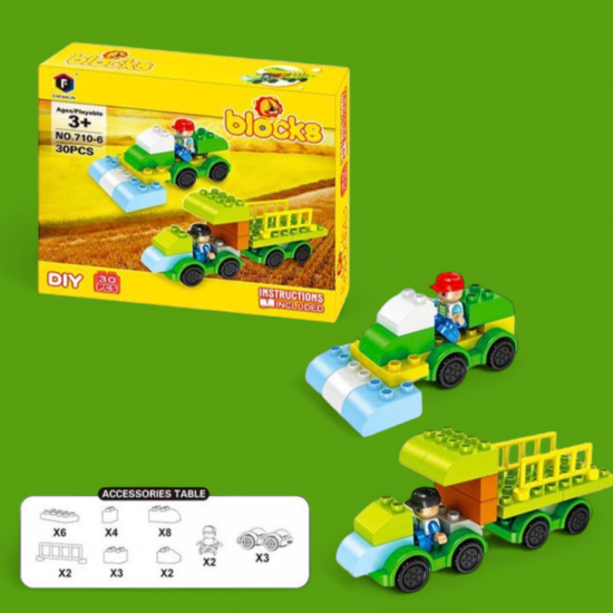 παιδικό τρακτέρ από τουβλάκια lego